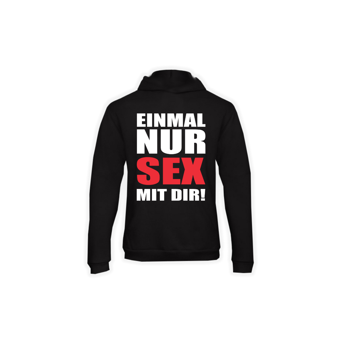 Kapuzen Sweat-Shirt „BEATE DIE HARTE” schwarz