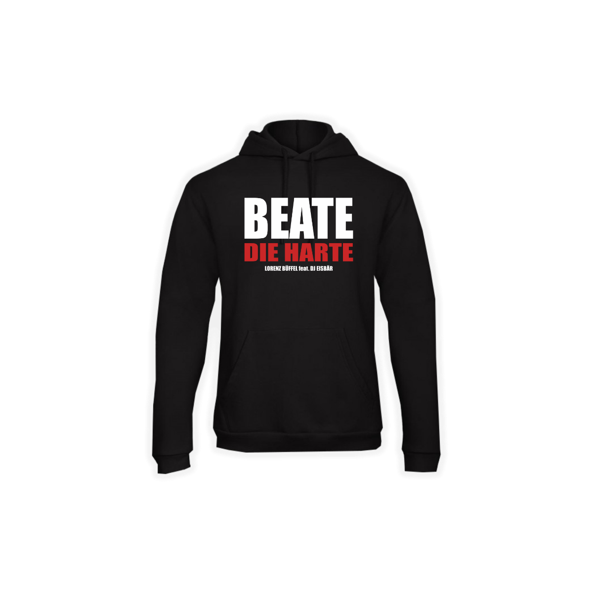 Kapuzen Sweat-Shirt „BEATE DIE HARTE” schwarz