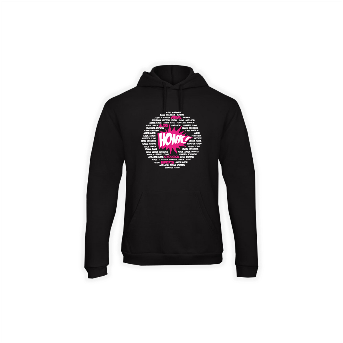 Kapuzen Sweat-Shirt "HONK! Cloud" schwarz