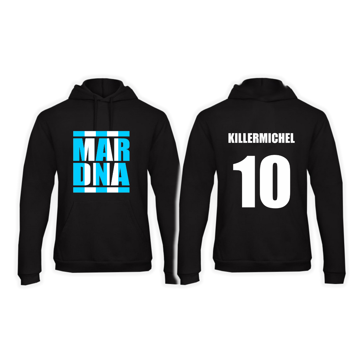 Kapuzen Sweat-Shirt "KILLERMICHEL 10" schwarz