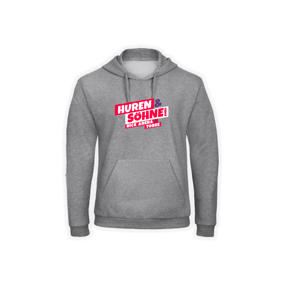 Kapuzen Sweat-Shirt "HUREN & SÖHNE GMBH" grau