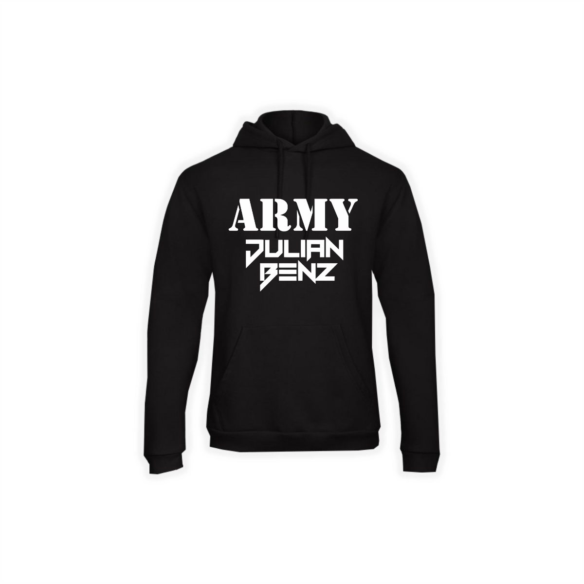 Kapuzen Sweat-Shirt "JULIAN BENZ ARMY" schwarz