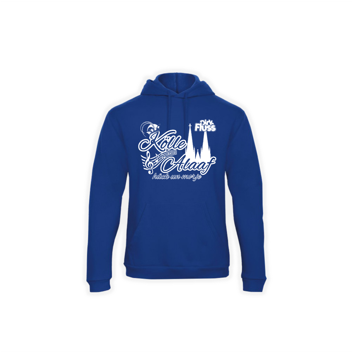 Kapuzen Sweat-Shirt "KÖLLE ALAAF" blau