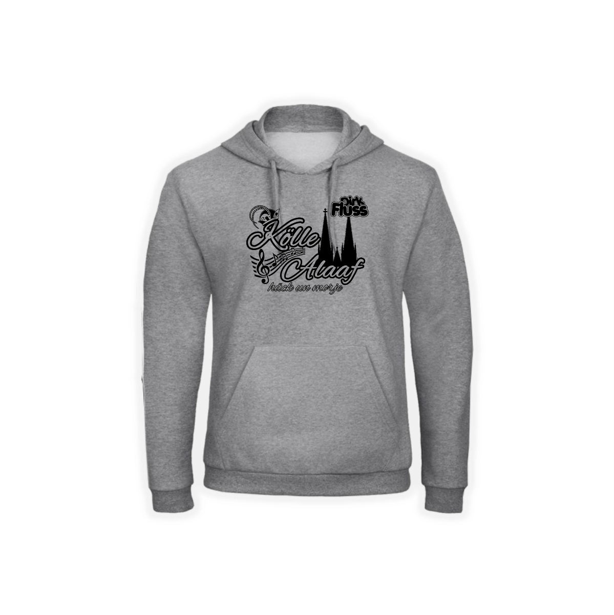 Kapuzen Sweat-Shirt "KÖLLE ALAAF" grau