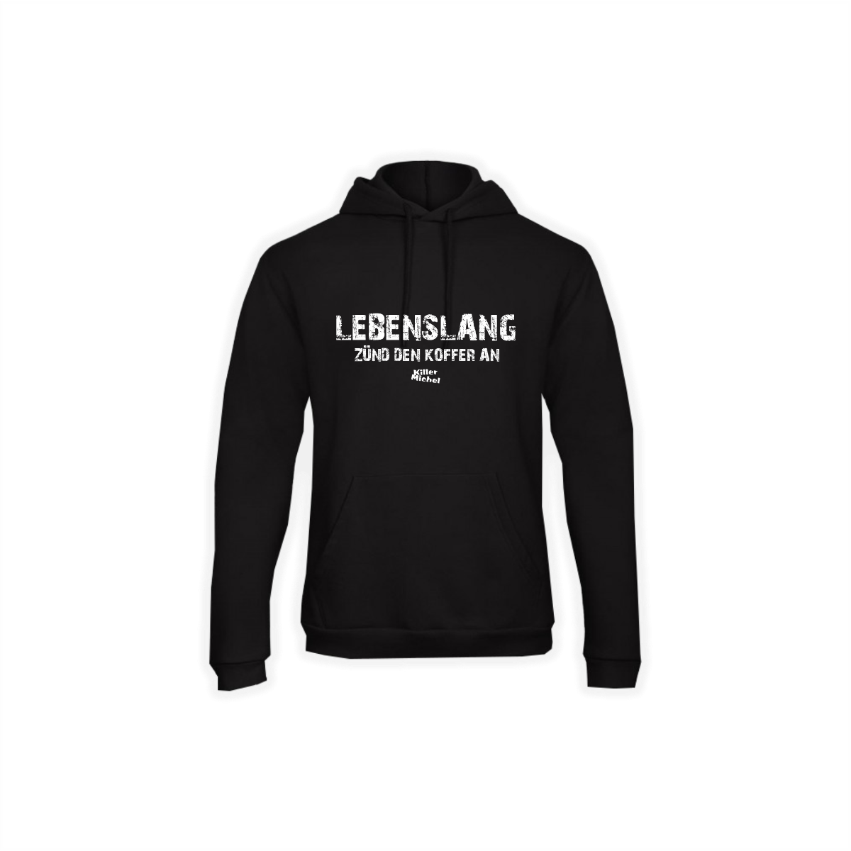 Kapuzen Sweat-Shirt "LEBENSLANG" schwarz
