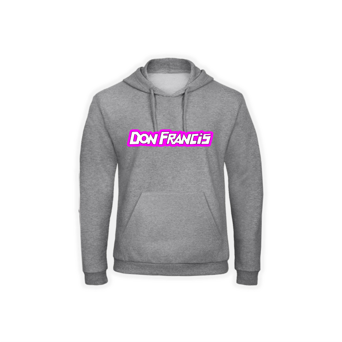 Kapuzen Sweat-Shirt "DON FRANCIS Logo" grau