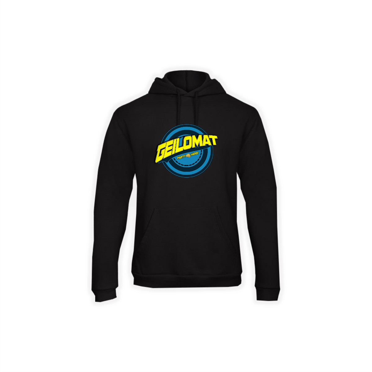 Kapuzen Sweat-Shirt "GEILOMAT Logo" (bunt) schwarz