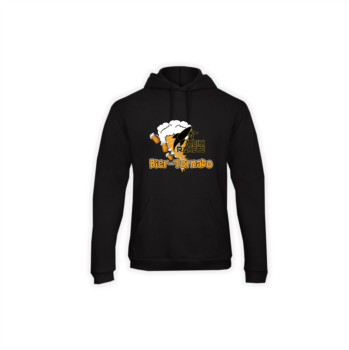 Kapuzen Sweat-Shirt "BIER-TONADO" schwarz
