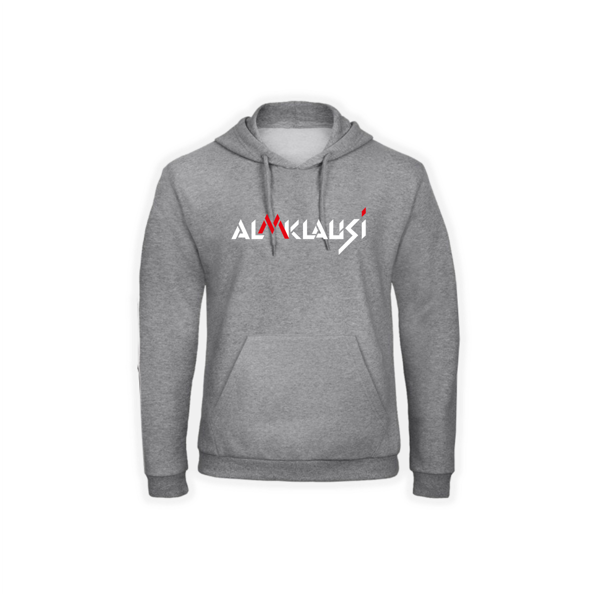 Kapuzen Sweat-Shirt "ALMKLAUSI Logo" grau