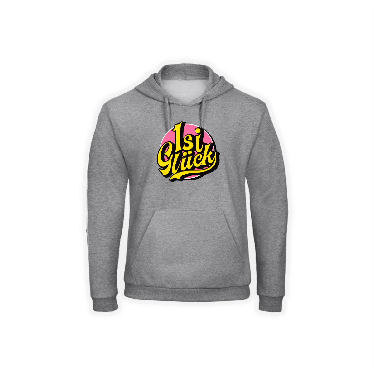 Kapuzen Sweat-Shirt "ISI GLÜCK Logo" grau