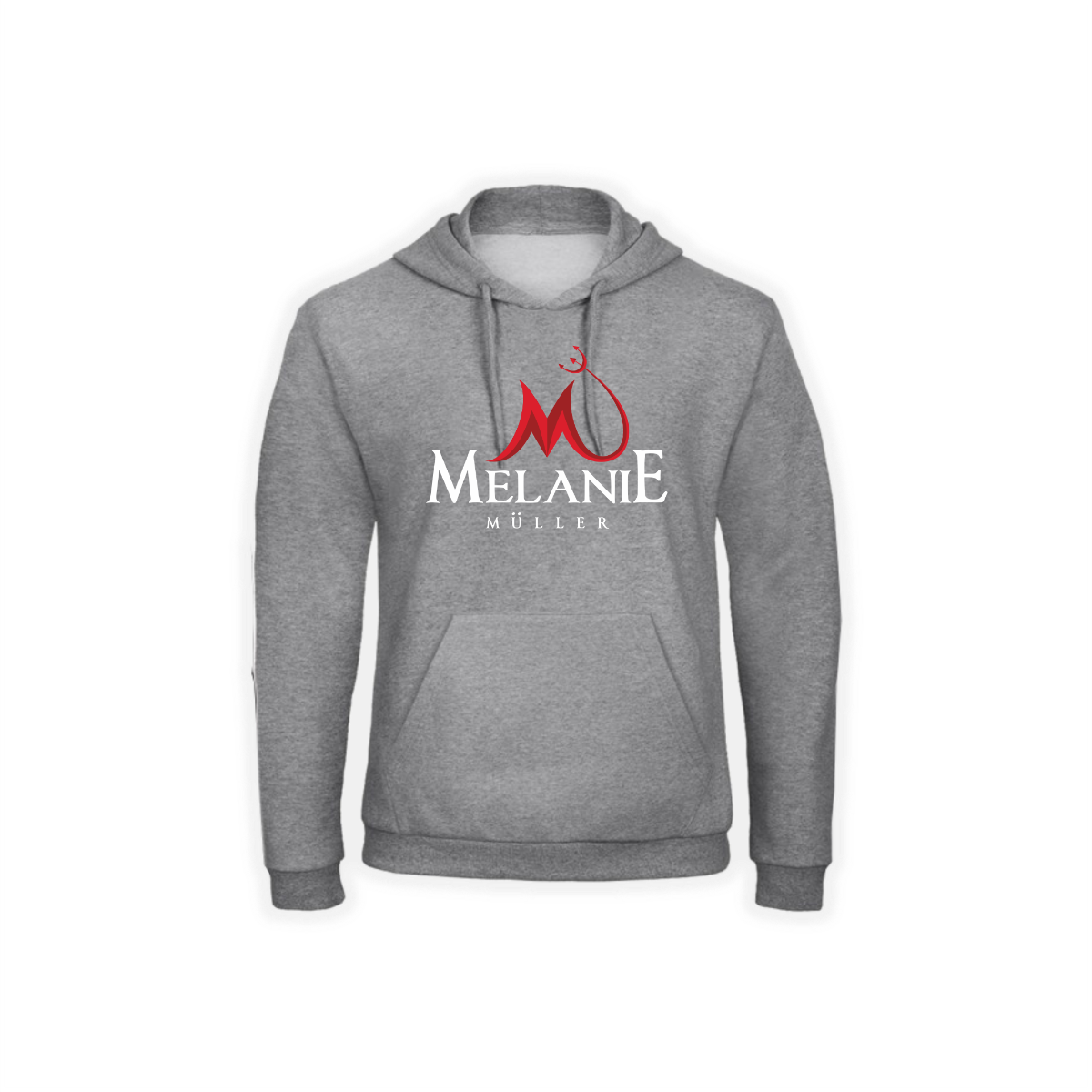 Kapuzen Sweat-Shirt "MELANIE MÜLLER Logo" grau