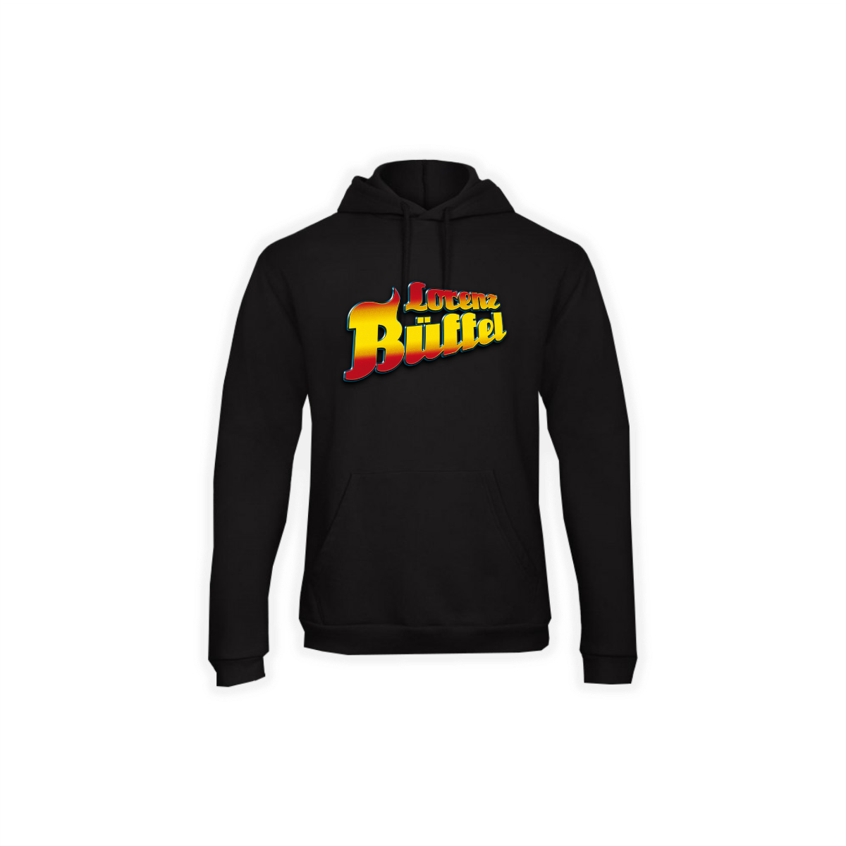 Kapuzen Sweat-Shirt "LORENZ BÜFFEL Logo" schwarz