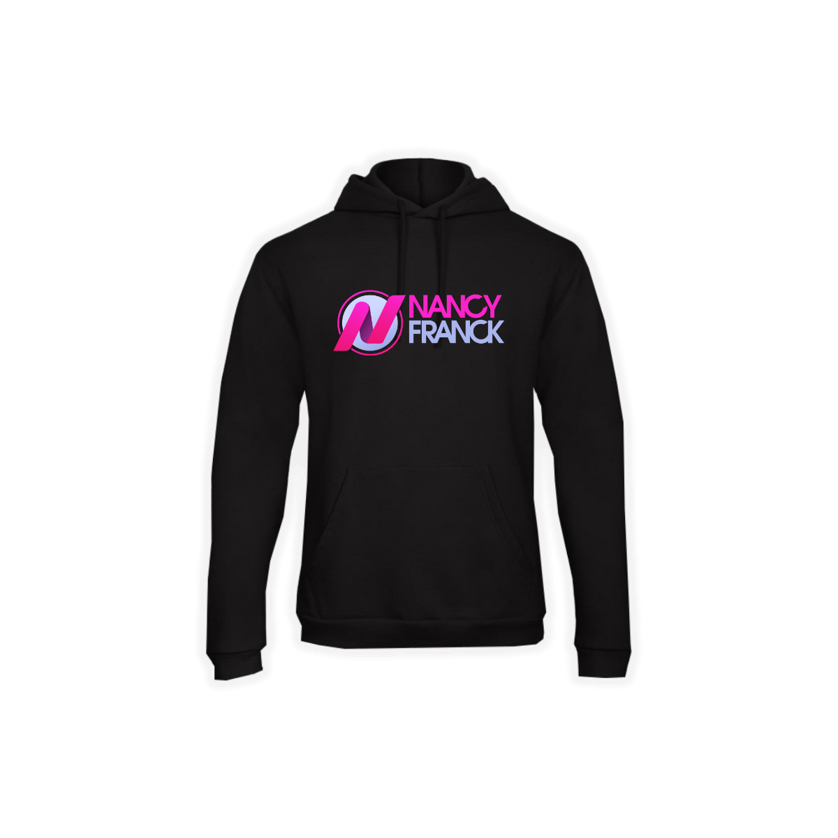 Kapuzen Sweat-Shirt "NANCY FRANCK Logo" schwarz