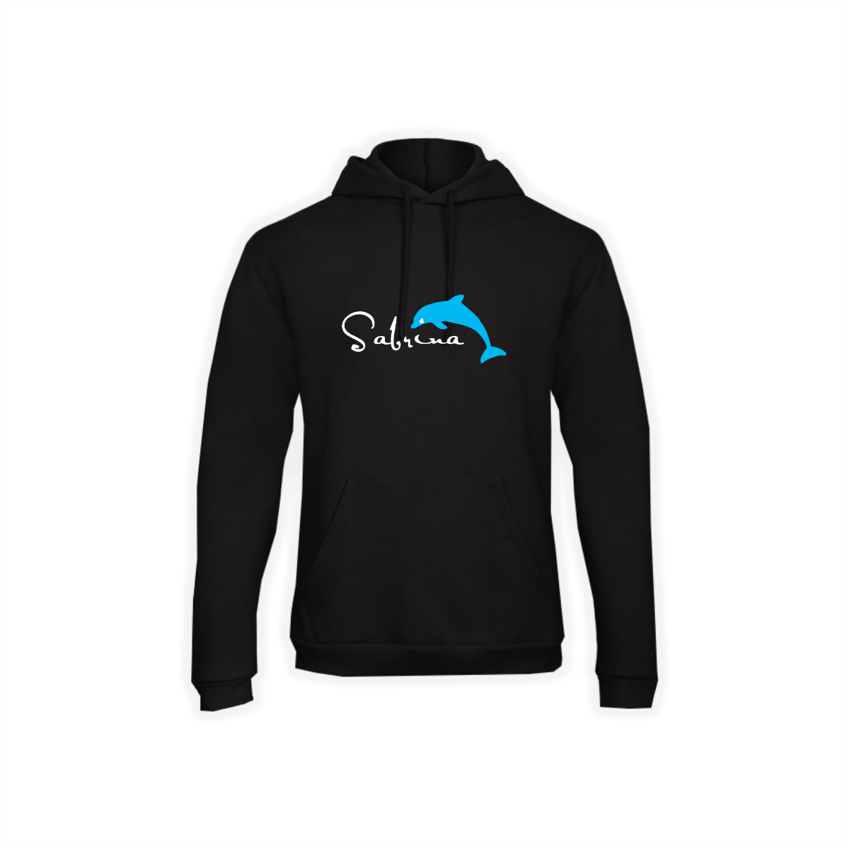 Kapuzen Sweat-Shirt "SABRINA Logo" groß, schwarz