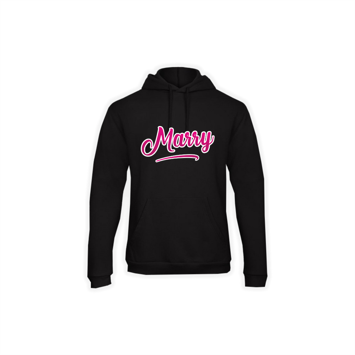 Kapuzen Sweat-Shirt "MARRY Logo" schwarz