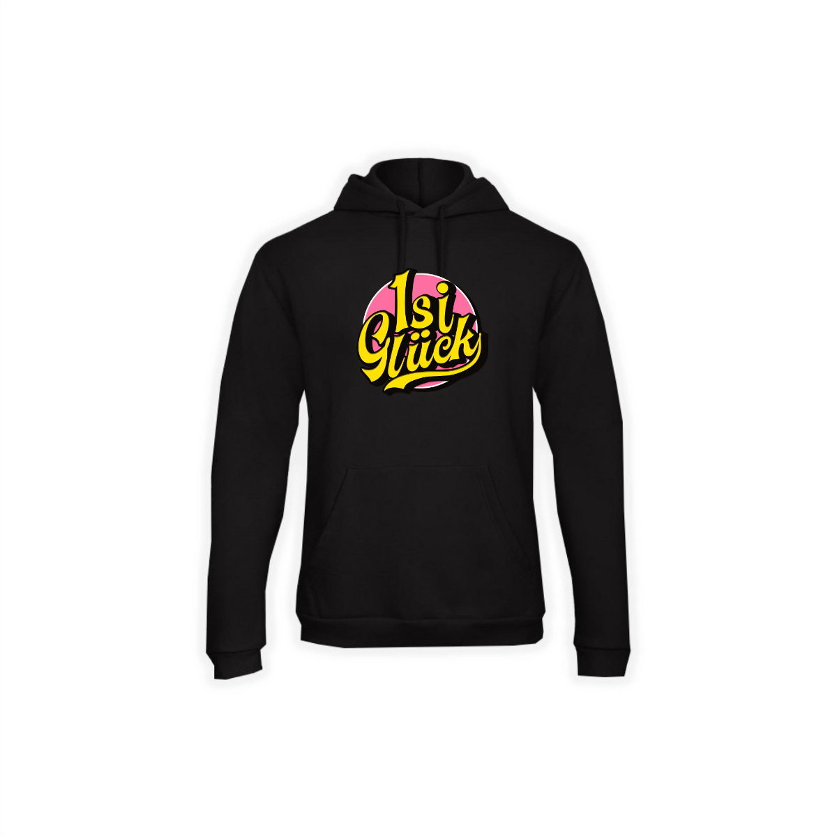 Kapuzen Sweat-Shirt "ISI GLÜCK Logo" schwarz