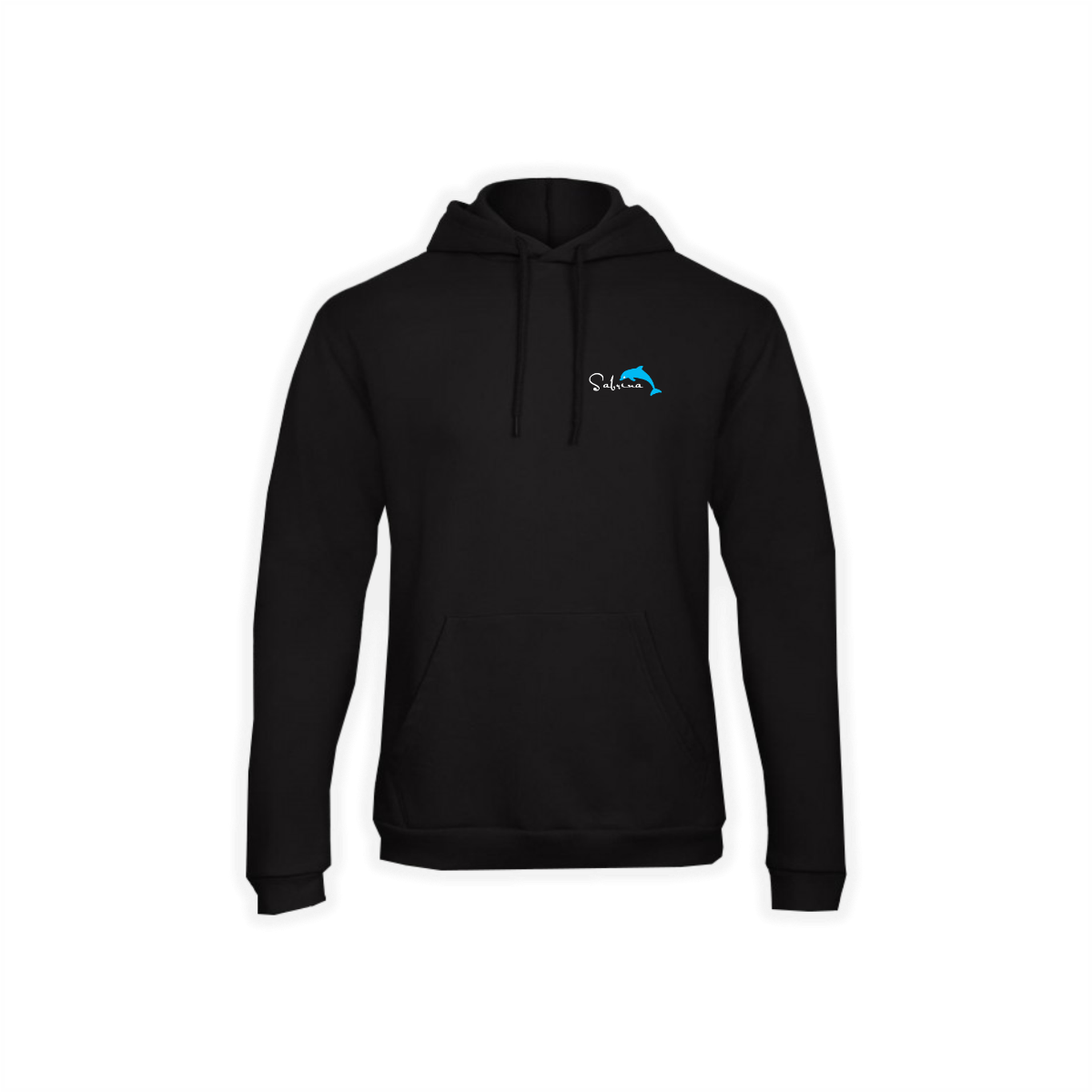 Kapuzen Sweat-Shirt "SABRINA Logo" klein, schwarz