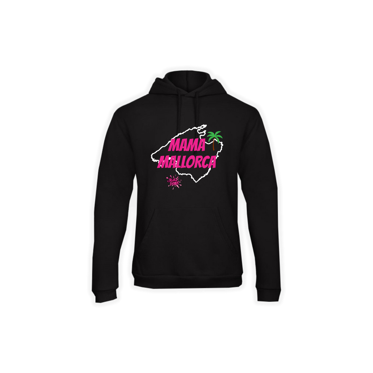Kapuzen Sweat-Shirt "MAMA MALLORCA" schwarz