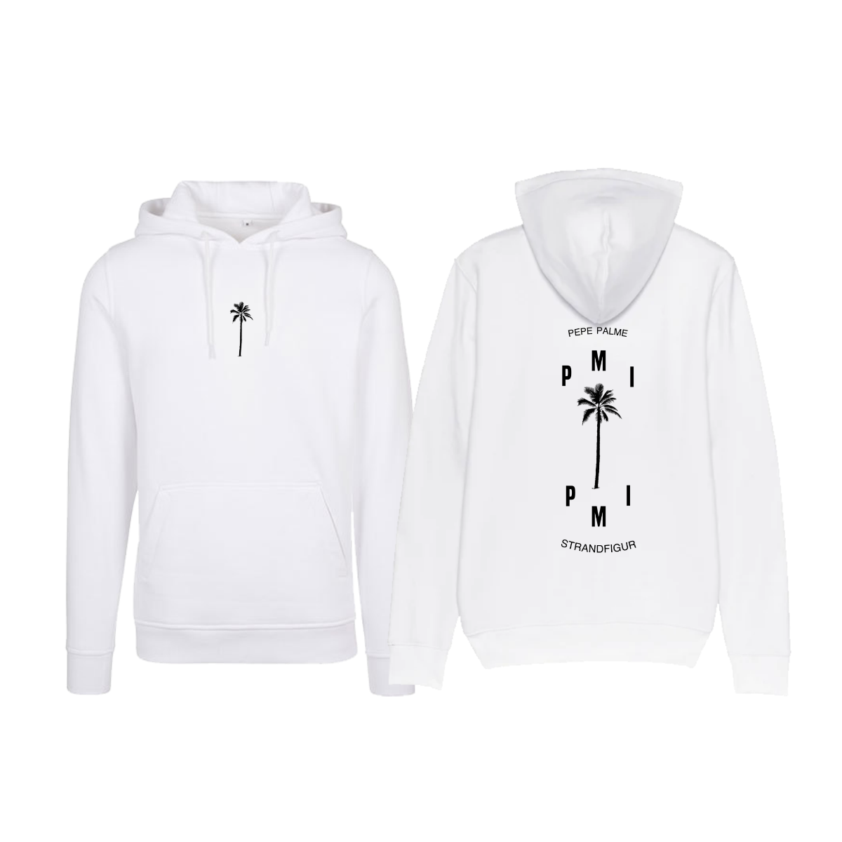 Kapuzen Sweat-Shirt „Pepe Palme PMI” weiß