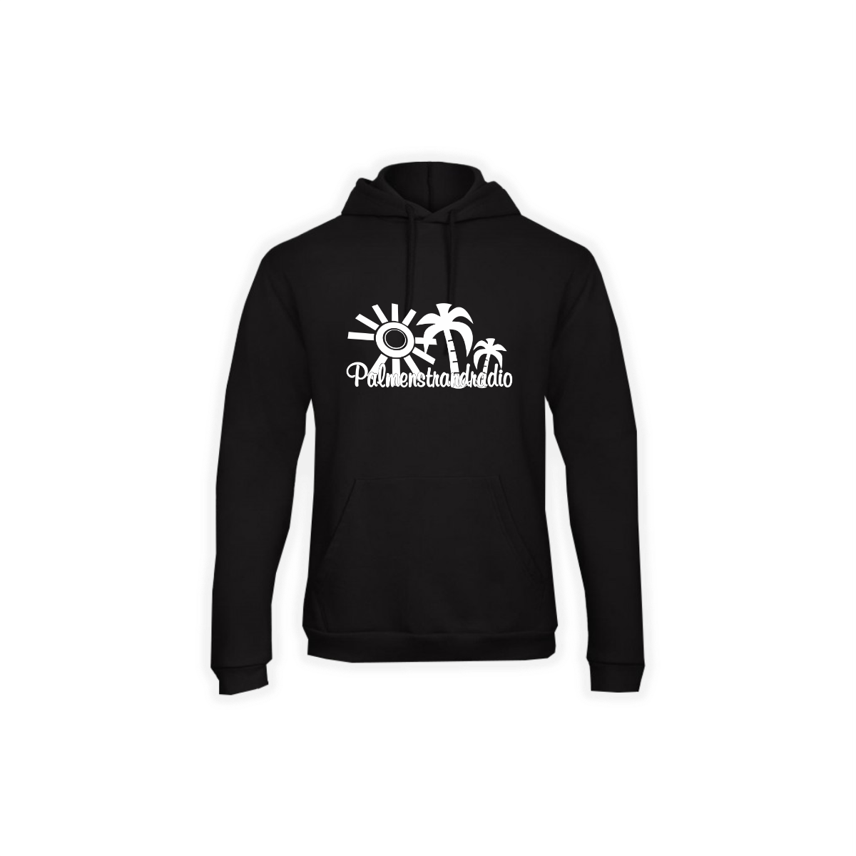 Kapuzen Sweat-Shirt "PALMENSTRANDRADIO" schwarz