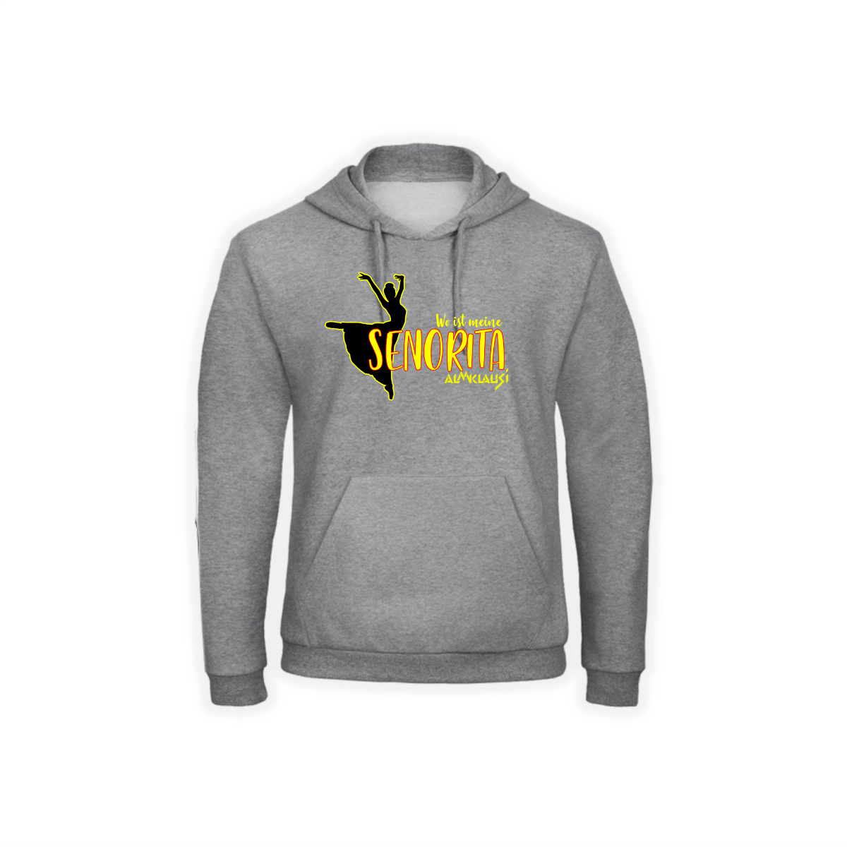 Kapuzen Sweat-Shirt "SEÑORITA" grau