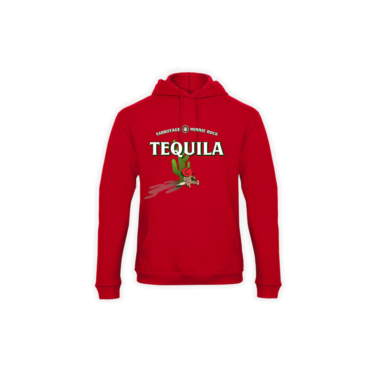 Kapuzen Sweat-Shirt "TEQUILA" rot