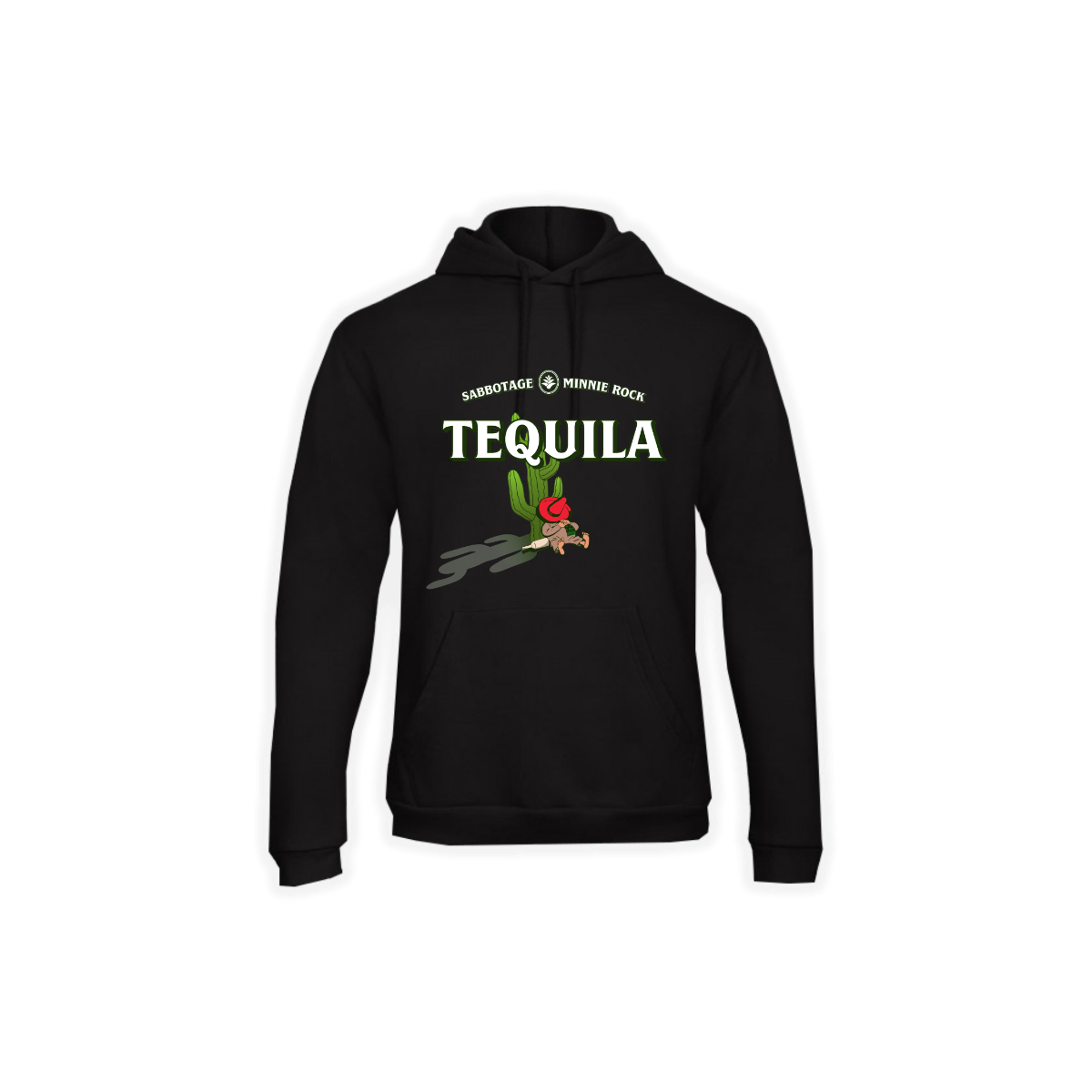 Kapuzen Sweat-Shirt "TEQUILA" schwarz
