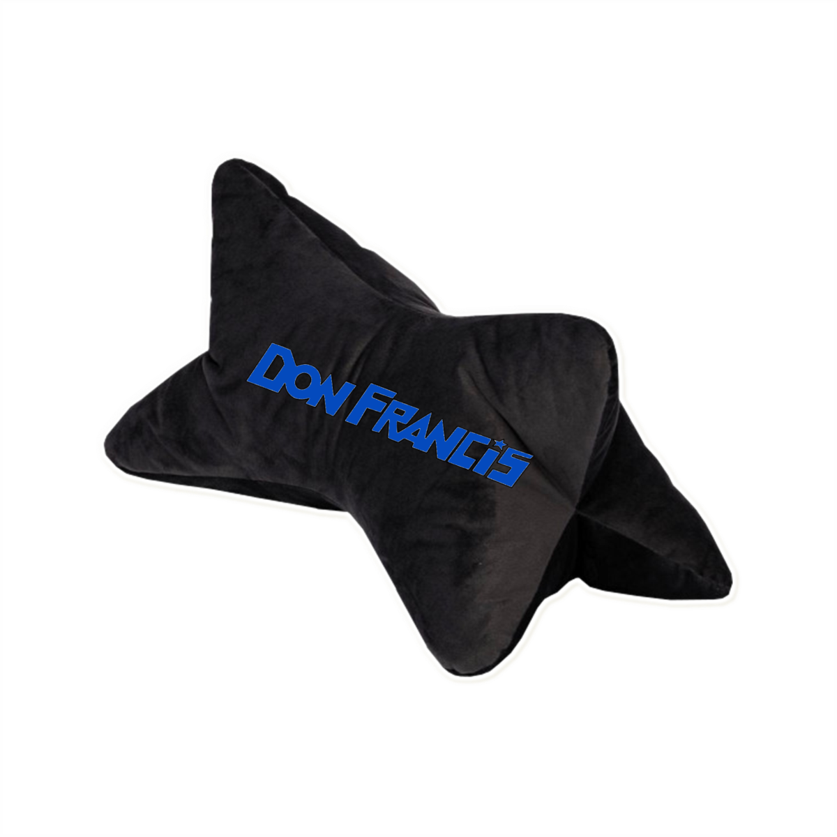Reisekissen "DON FRANCIS Logo" schwarz, bestickt