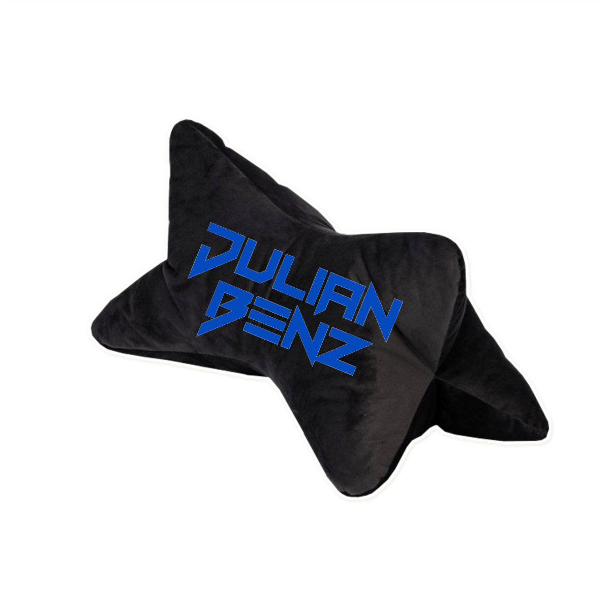 Reisekissen "JULIAN BENZ Logo" schwarz, bestickt