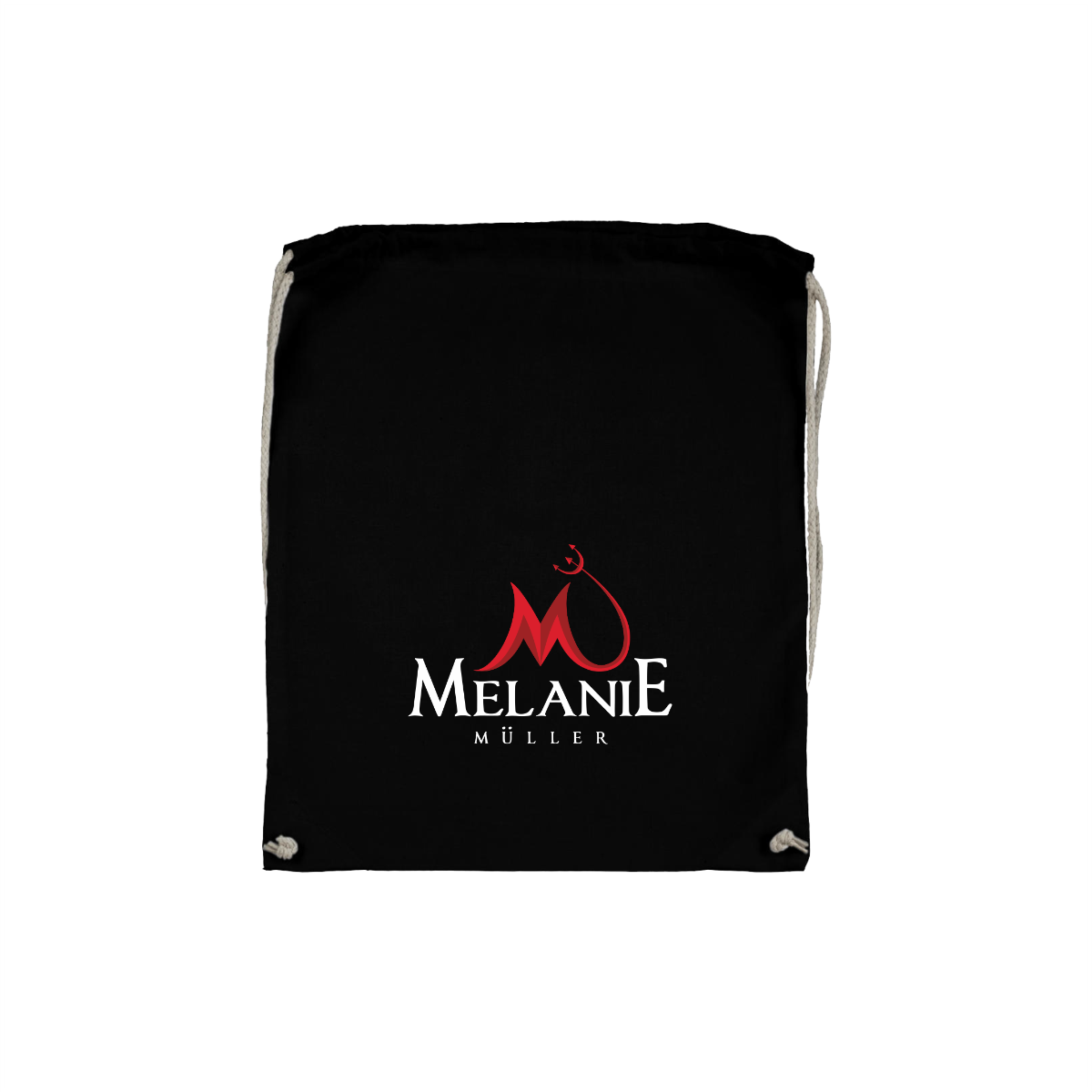 Stoffbeutel "MELANIE MÜLLER Logo" schwarz