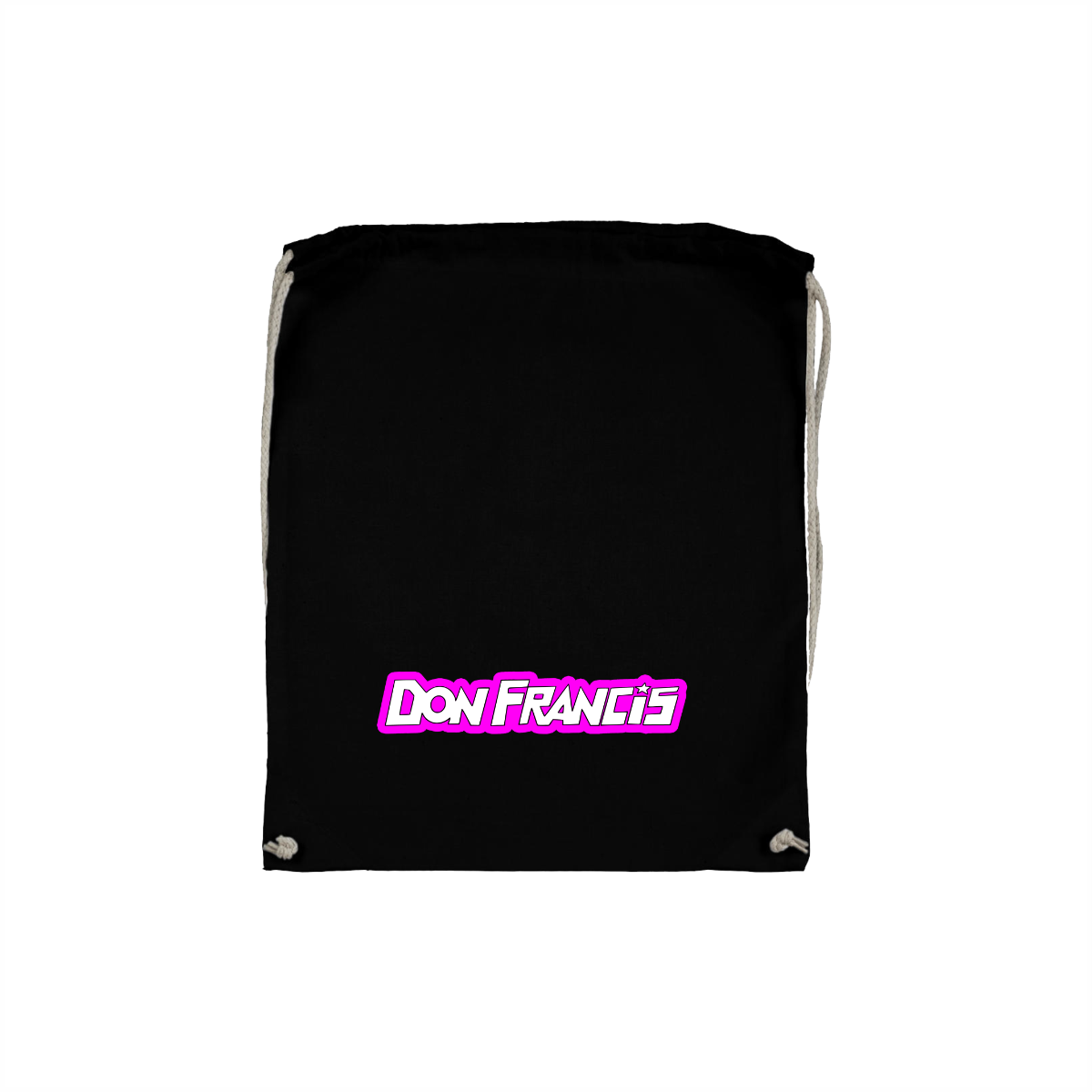 Stoffbeutel "DON FRANCIS Logo" schwarz