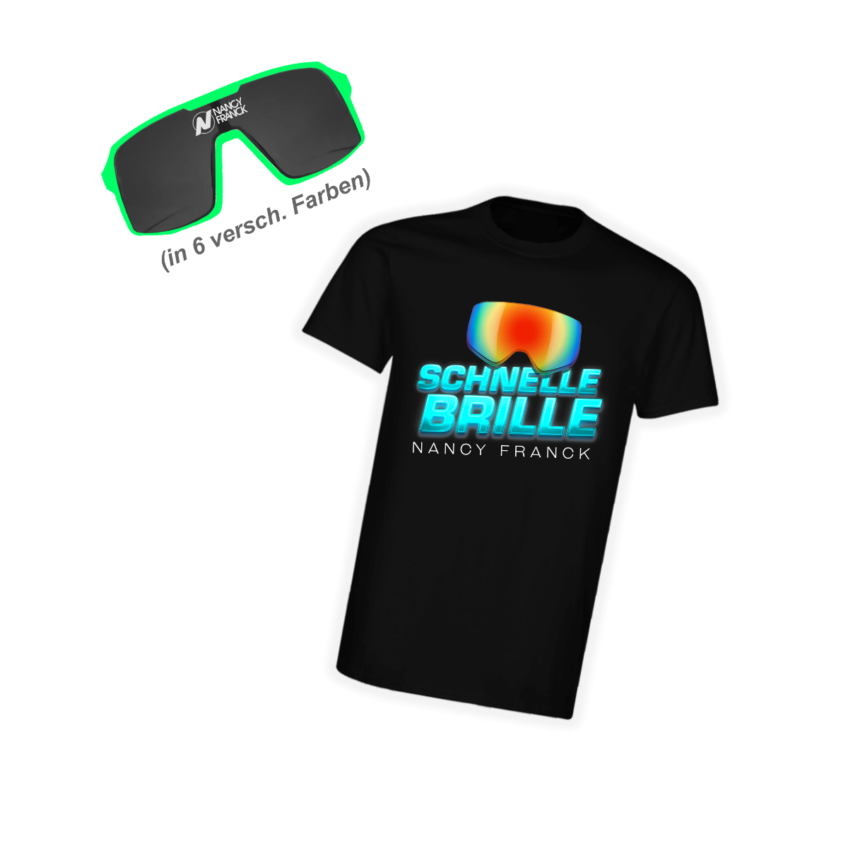 Set "SCHNELLE BRILLE", Brille + T-Shirt