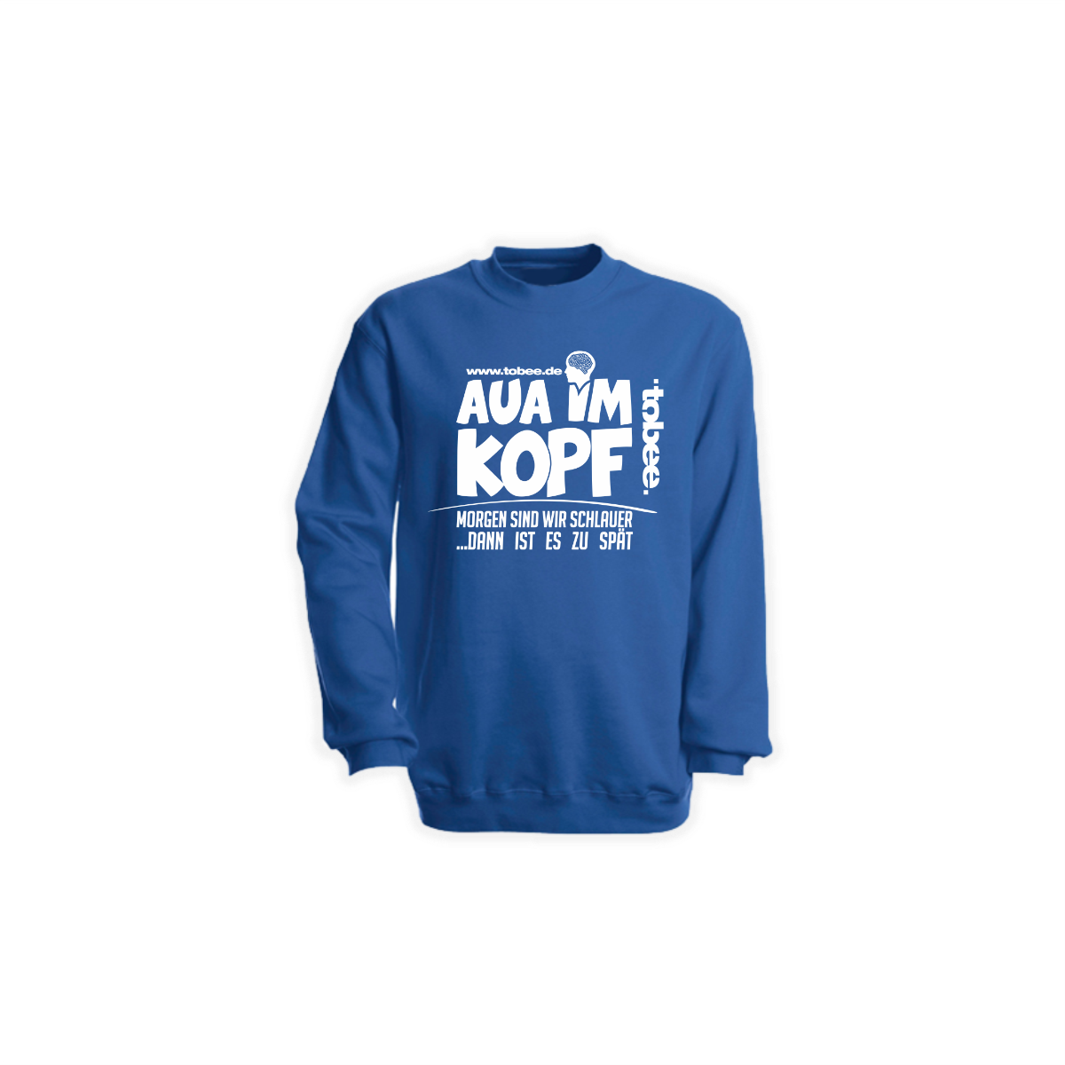 Sweat-Shirt "AUA IM KOPF" blau