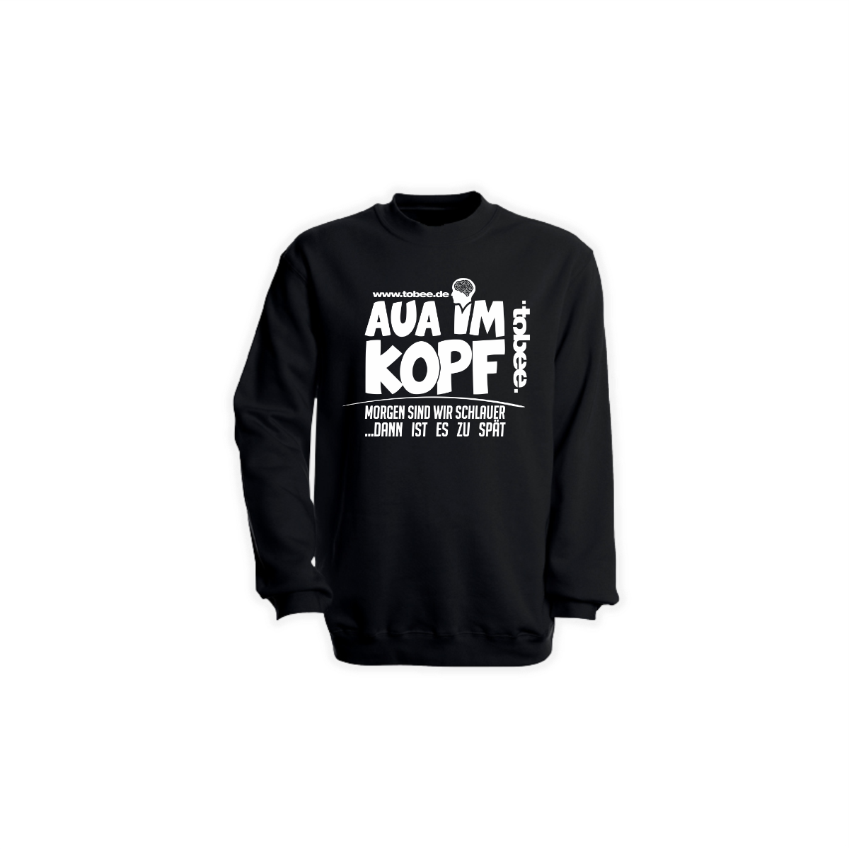 Sweat-Shirt "AUA IM KOPF" schwarz