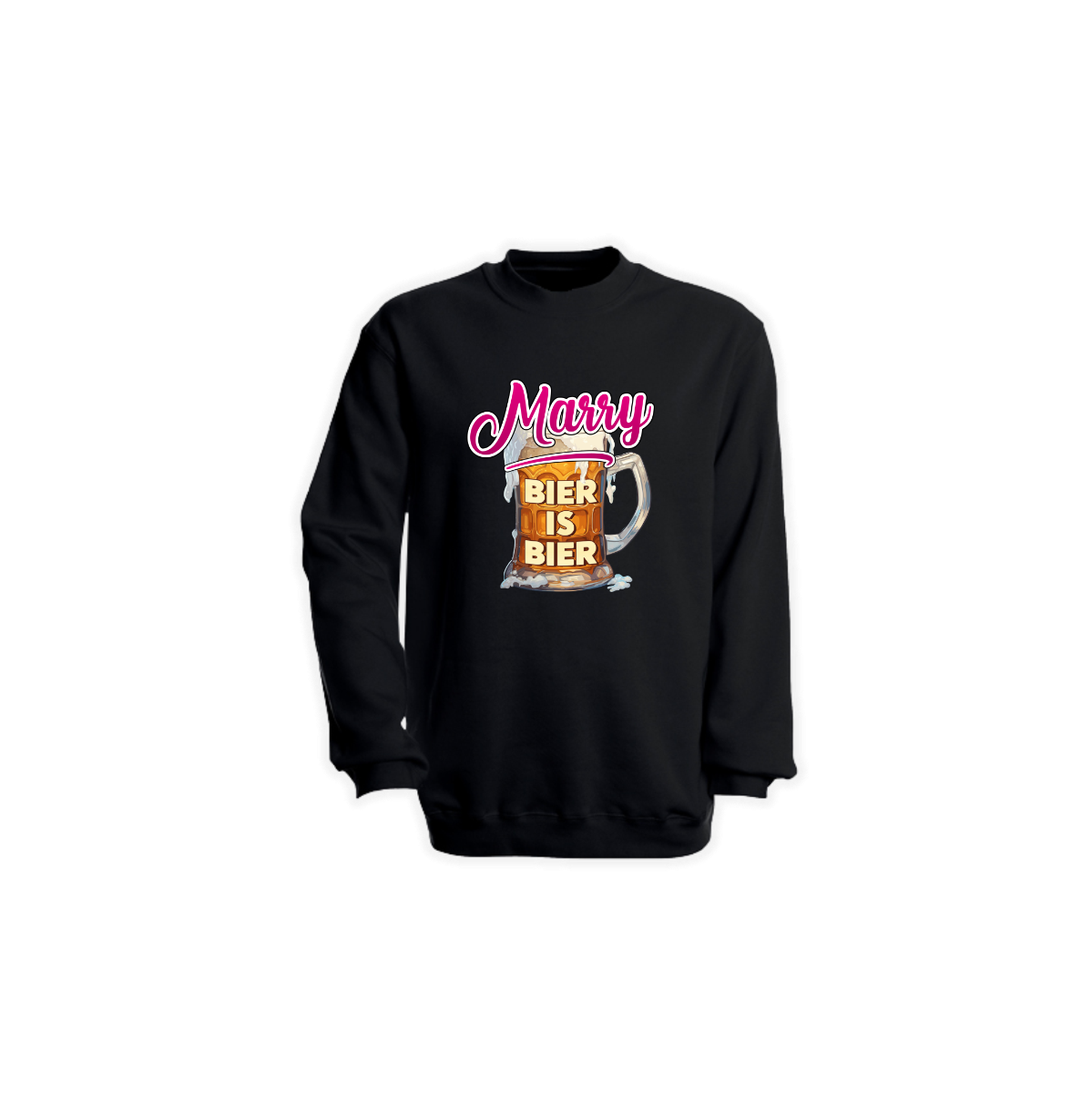 Sweat-Shirt "BIER IS BIER" schwarz