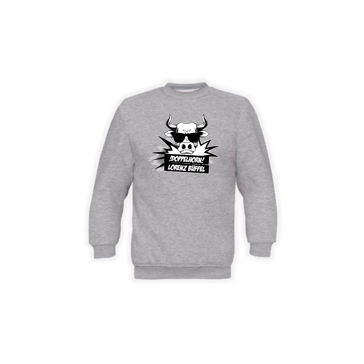 Sweat-Shirt "DOPPELHORN" grau