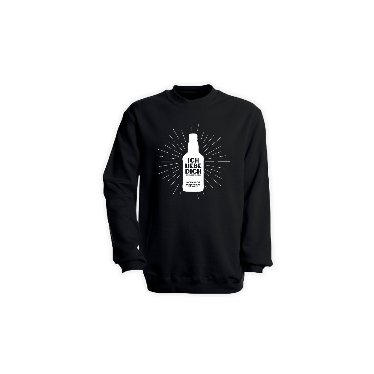 Sweat-Shirt "ICH LIEBE DICH" schwarz (DB)