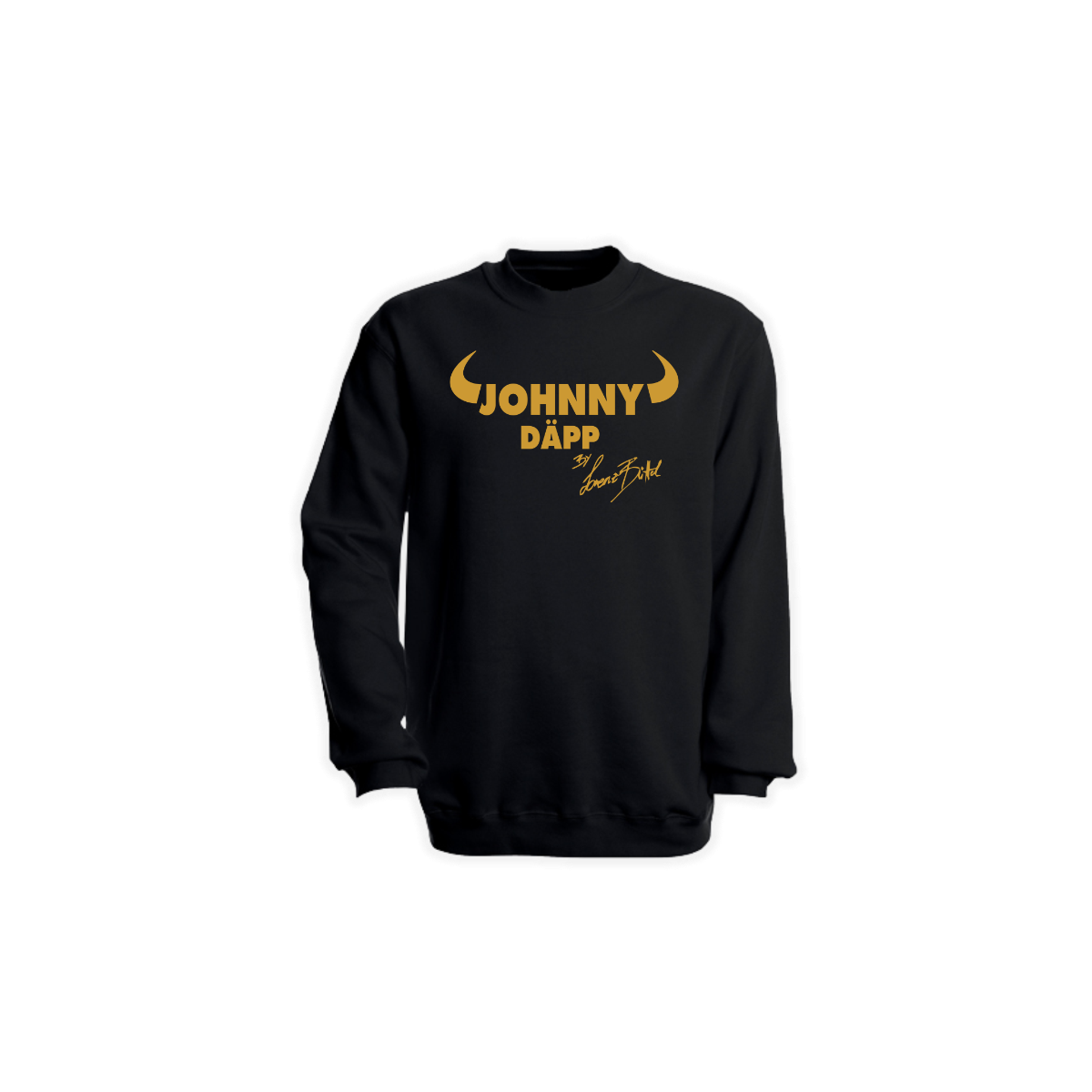 Sweat-Shirt „JOHNNY DÄPP” Logo gold