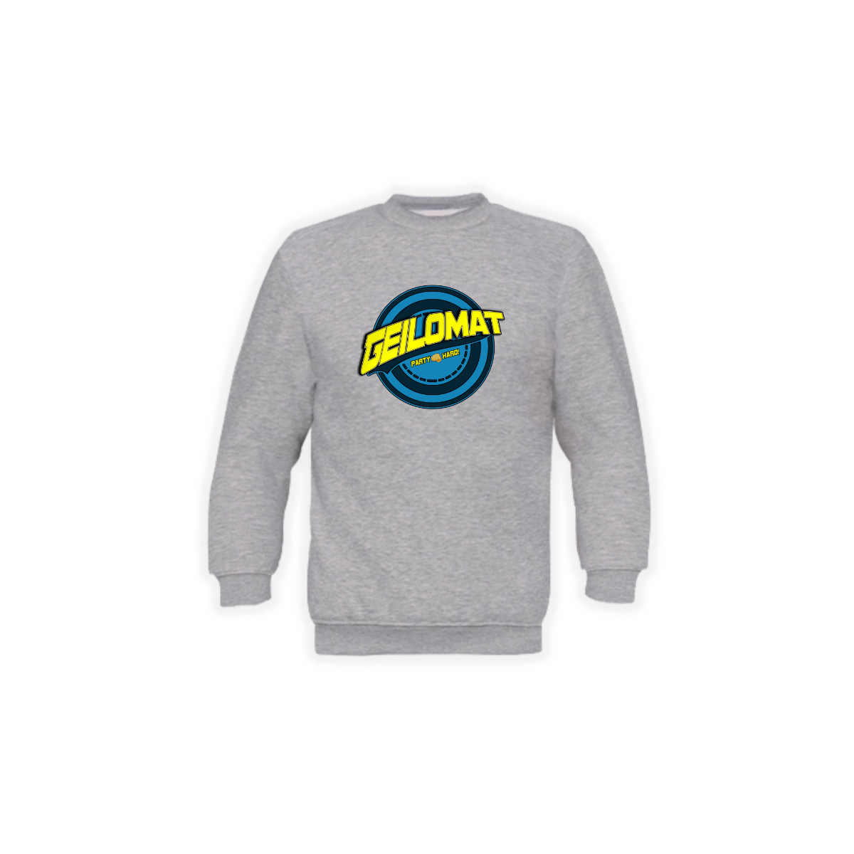 Sweat-Shirt "GEILOMAT Logo" (bunt) grau