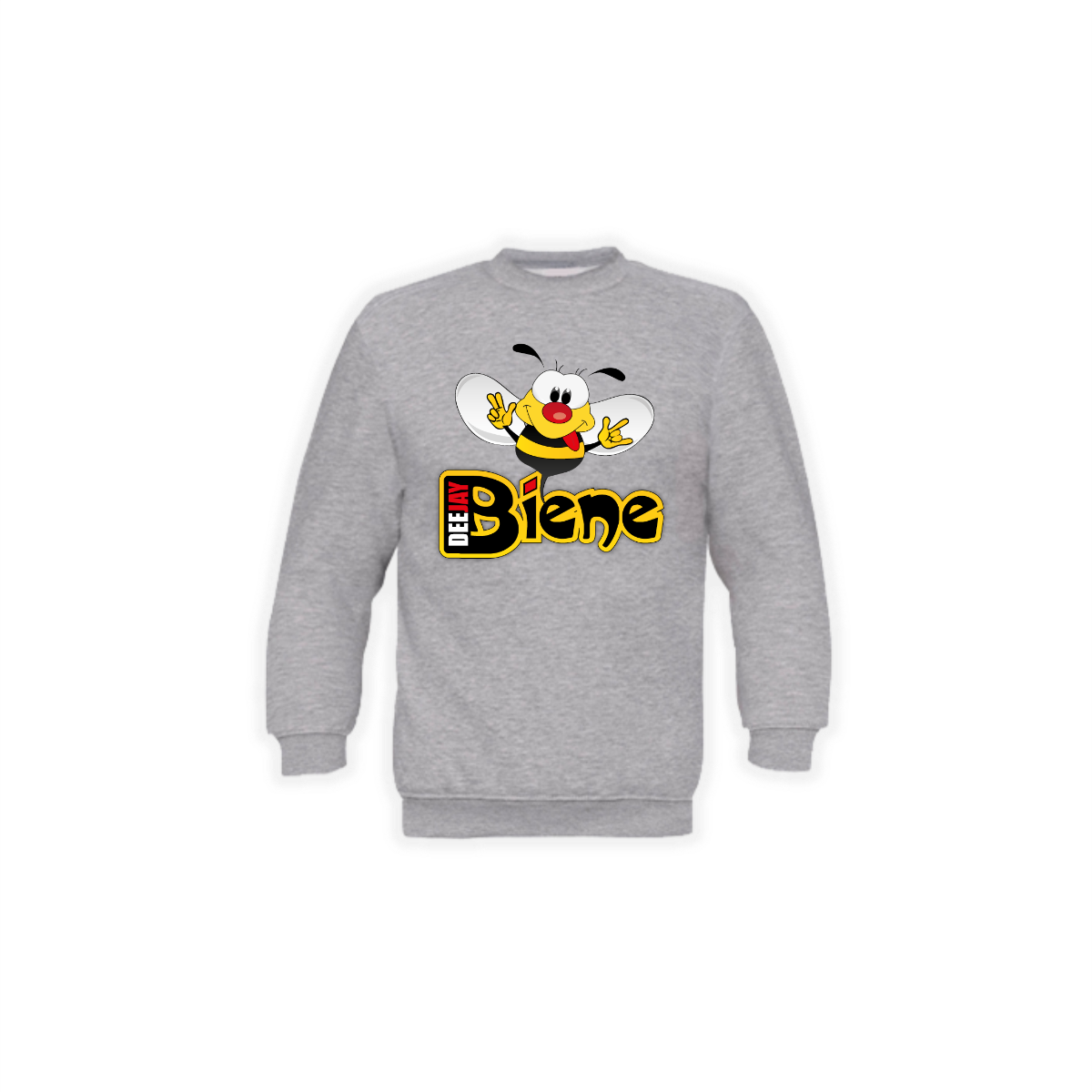 Sweat-Shirt "DEEJAY BIENE Logo" grau