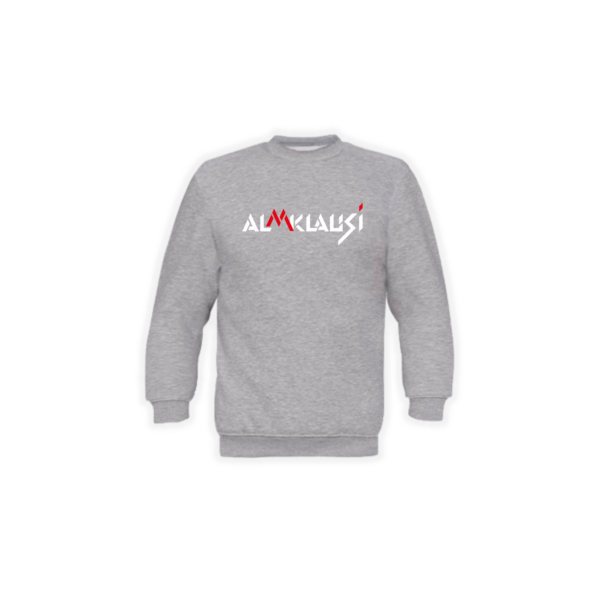 Sweat-Shirt "ALMKLAUSI Logo" grau