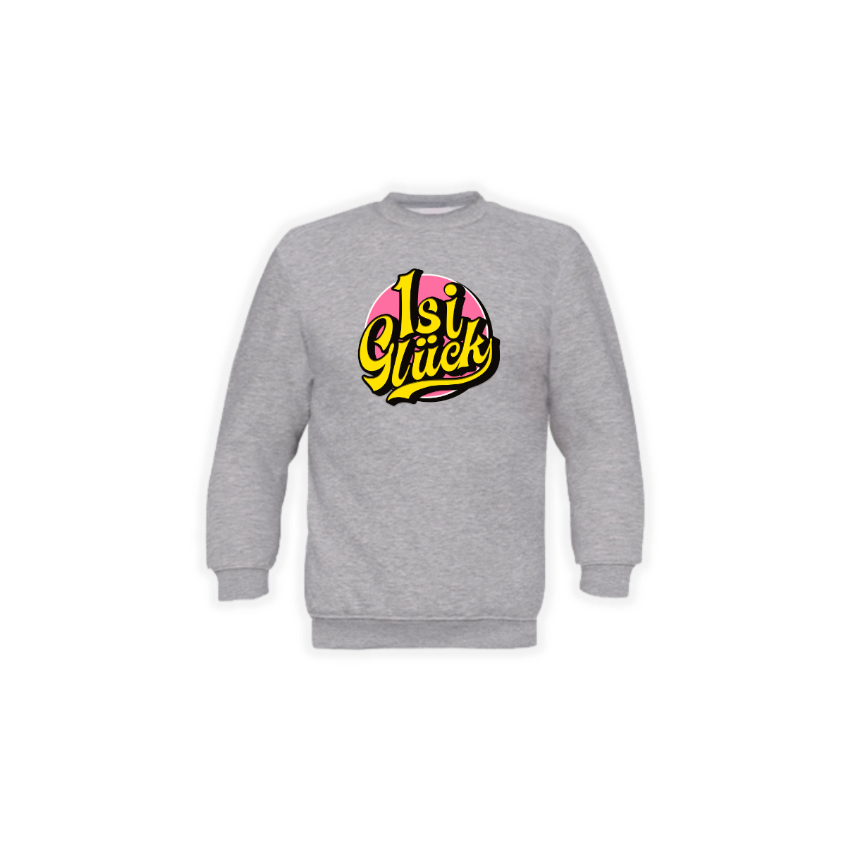 Sweat-Shirt "ISI GLÜCK Logo" grau