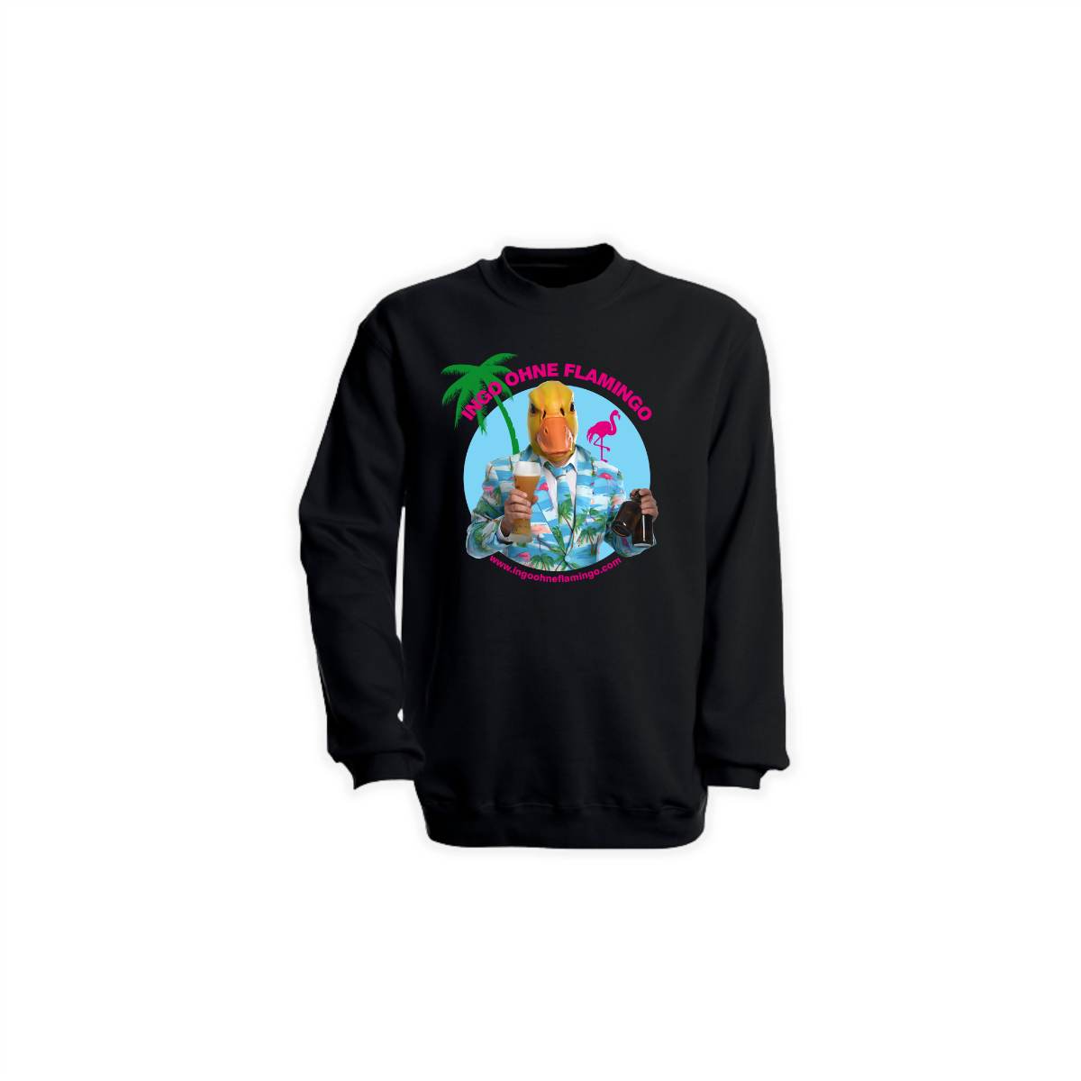 Sweat-Shirt "INGO OHNE FLAMINGO Logo" schwarz