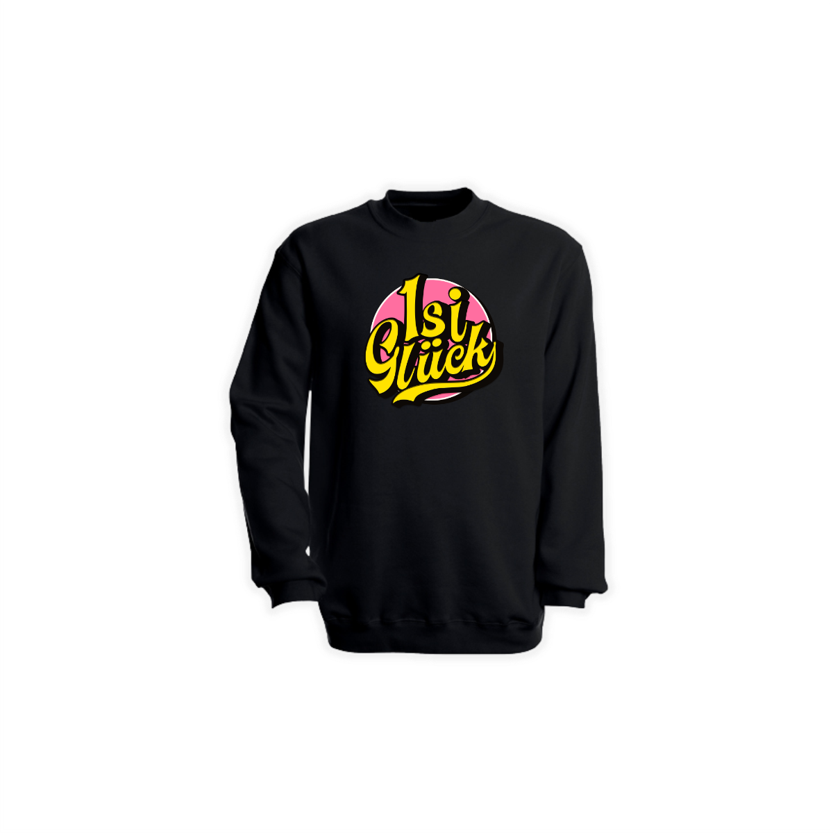 Sweat-Shirt "ISI GLÜCK Logo" schwarz