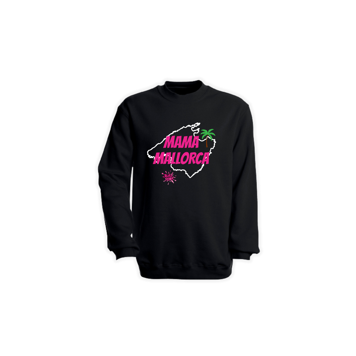 Sweat-Shirt "MAMA MALLORCA" schwarz
