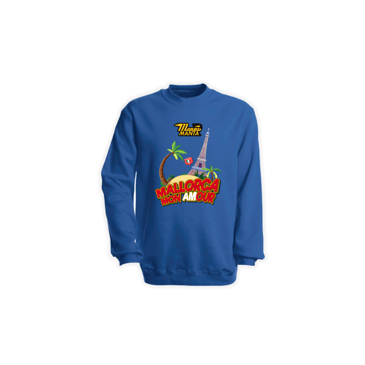 Sweat-Shirt "MALLORCA MON AMOUR" blau