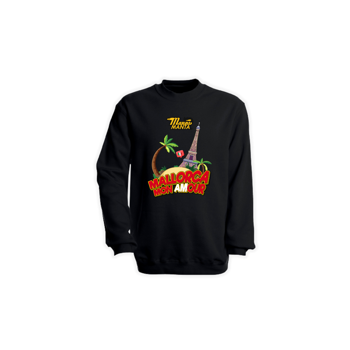 Sweat-Shirt "MALLORCA MON AMOUR" schwarz