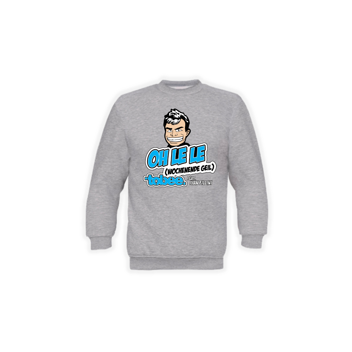 Sweat-Shirt "OH LE LE" grau