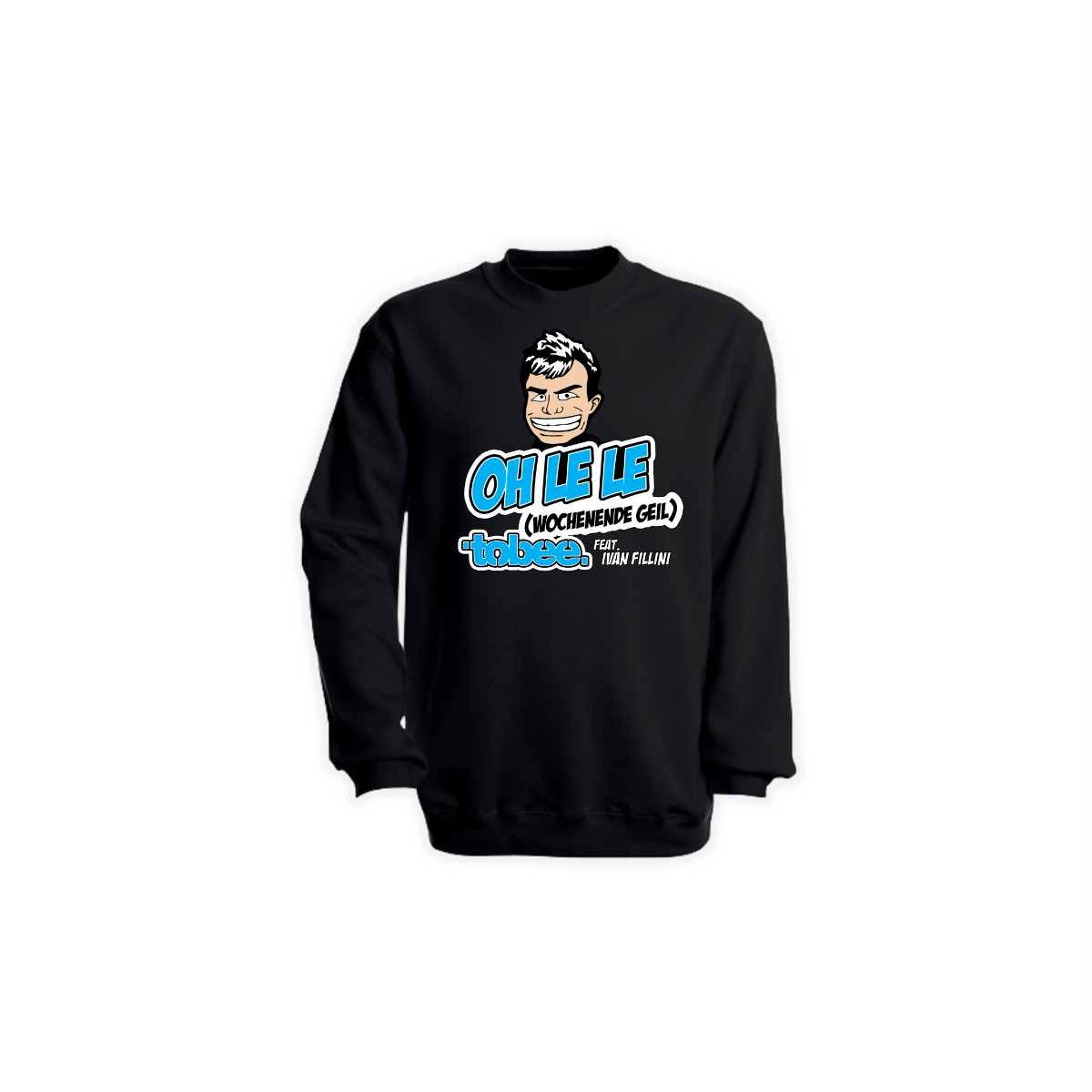 Sweat-Shirt "OH LE LE" schwarz