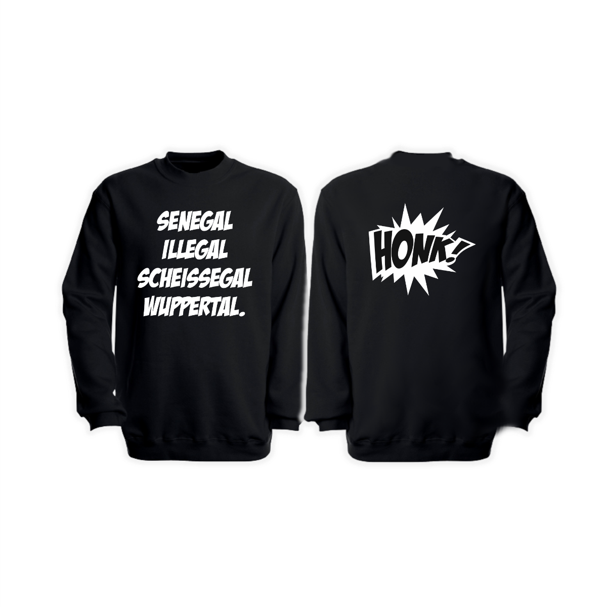 Sweat-Shirt "SENEGAL ILLEGAL" schwarz